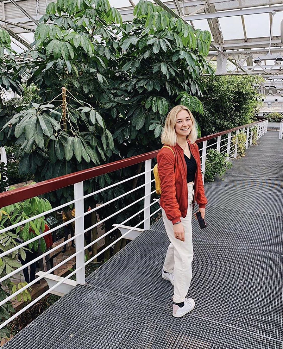 Photo of me at a greenhouse in Madrid, Spain